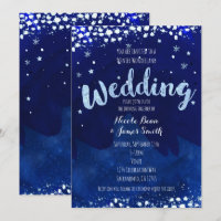 Winter Wonderland WEDDING Starry Sky Einladungen
