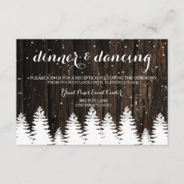 Winter Wonderland Wedeption Card Begleitkarte