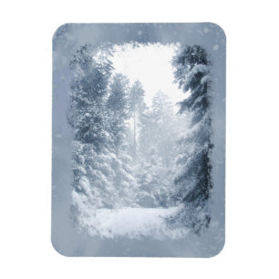 Winter Wonderland Weihnachtsschneeszene Magnet