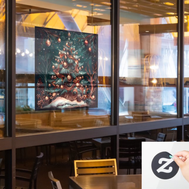 Winter Wonderland Window Cling Fensteraufkleber (Restaurantfenster)