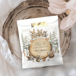 Winter Wonderland Woodland Animals Kinderdusche Geschenktütchen