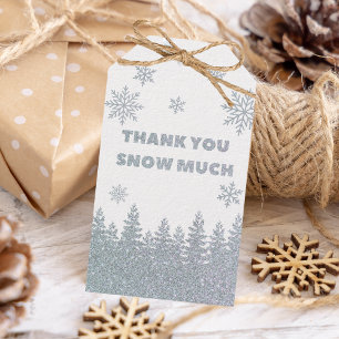 Winter Wonderland Woodland Glitzer Kinderdusche Geschenkanhänger