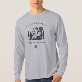 Winter Wonderland, Zuhause Sweet Zuhause Winterhau T-Shirt