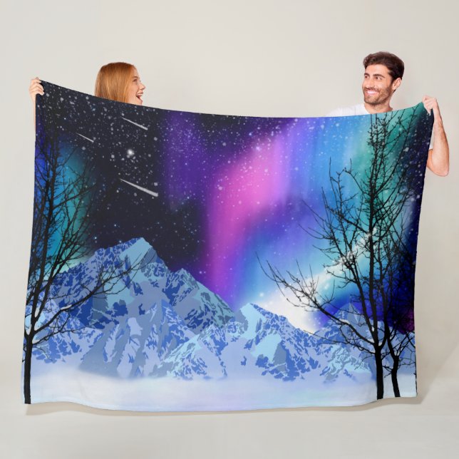 Winter Wonderlights Fleecedecke (Beispiel)