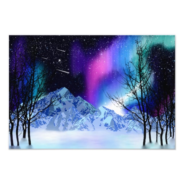 Winter Wonderlights Foto Print (Vorne)