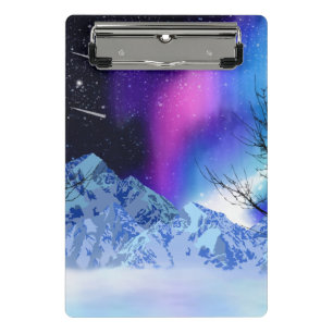 Winter Wonderlights Mini Clipboard Klemmbrett