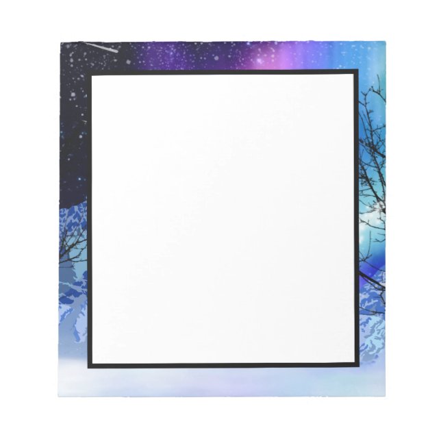 Winter Wonderlights Notepad Notizblock (Vorderseite)