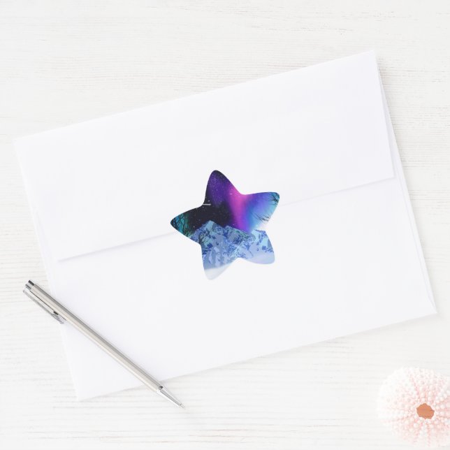Winter Wonderlights Star Sticker (Umschlag)