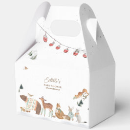 Winter Woodland Animals Forest Baby Shower Geschenkschachtel