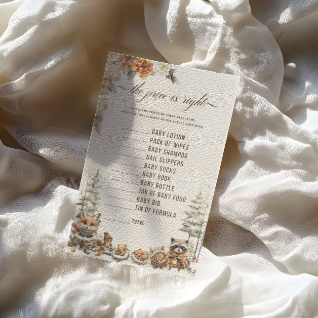 Winter Woodland Animals Kinderdusche Preis richtig (Von Creator hochgeladen)