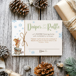 Winter Woodland Animals Kinderdusche Windelwanne R Begleitkarte