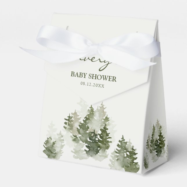 Winter Woodland Baby Showbox Geschenkschachtel (Vorderseite)