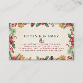 Winter Woodland Baby Shower Begleitkarte