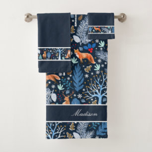 Winter Woodland Blue/Gold ID785
