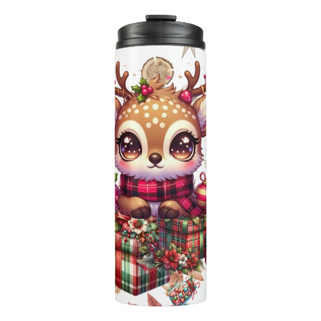 Winter Woodland Fawn Thermosbecher (Vorderseite)