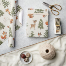 Winter Woodland Forest Animals Christmas