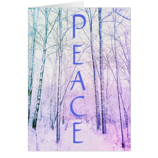 WINTER WOODLAND PEACE CARD (Vorne)