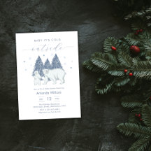 Winter Woodland Polar Bear Baby Shower
