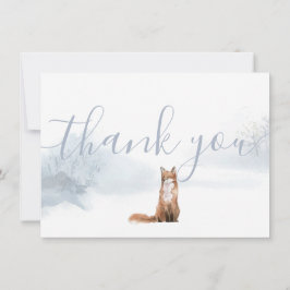 Winter Woodland Scene Fox Danke