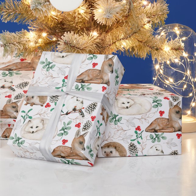 Winter Woodlands Wrapping Paper Geschenkpapier (Feiertage)