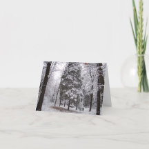 Winter Woods Blank Grußkarte