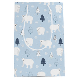 Winter Woods Polar Bears Mittlere Geschenktüte