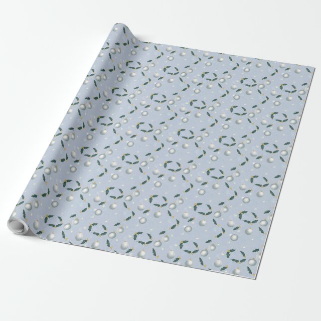 Winter Wreath Gift Wrap Geschenkpapier (Ungerollt)