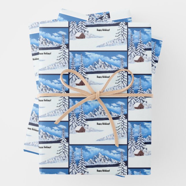 Winter Wunder Geschenkpapier Set (Beispiel)