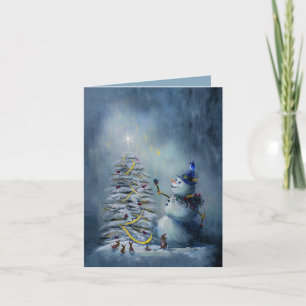 Winter Wunder - handgemalt Karte
