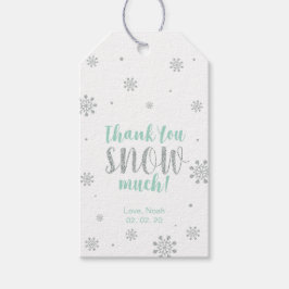 Winter Wunderland Danke Schnee viel Gefallen Tag Geschenkanhänger