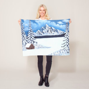 Winter-Wunderland-Flanelldecke Fleecedecke