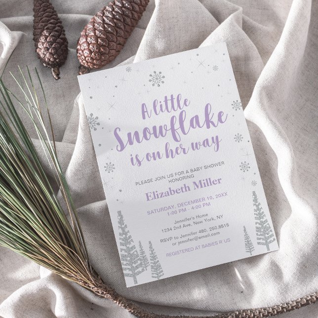 Winter Wunderland, Girl Baby Dusche/Baby Sprinkle Einladung (Von Creator hochgeladen)