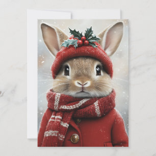 Winter-Wunderland-Häschen Einladung