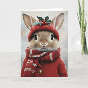 Winter-Wunderland-Häschen Einladung