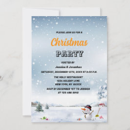 Winter Wunderschnee Weihnachtskonzern Einladung
