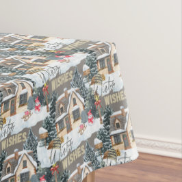 Winter-Wünsche Weihnachtsgeschenk für die Innenein Tischdecke
