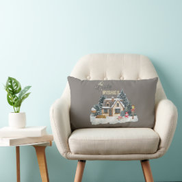 Winter-Wünsche Weihnachtsgeschenk Für Wohndekorati Lendenkissen