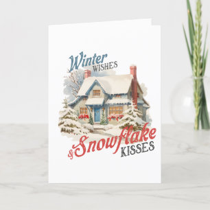Winter wünscht feiertagskarte
