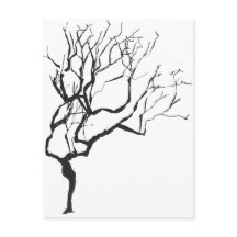 Winter Zeichne Minimalismus Winterbaum