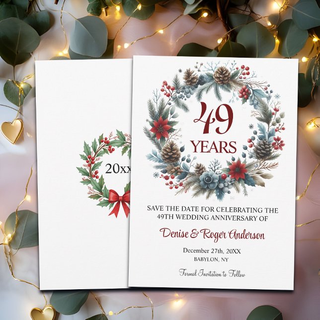 Winter zum 49. Hochzeitstag Save The Date (Von Creator hochgeladen)