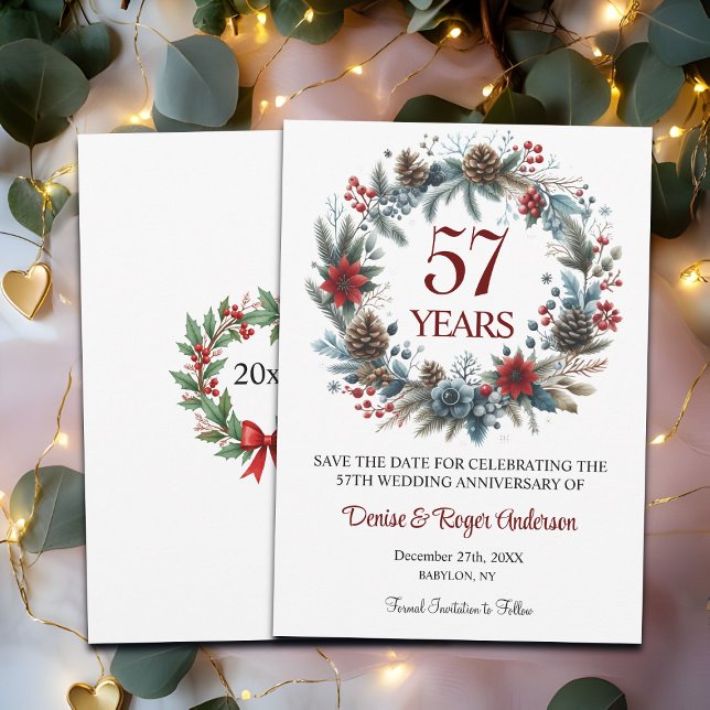 Winter zum 57. Hochzeitstag Save The Date (Von Creator hochgeladen)