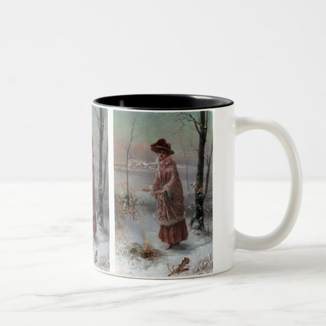 Winter Zweifarbige Tasse (Rechts)