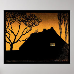 Winterabend (1919) von Julie de Graag Poster