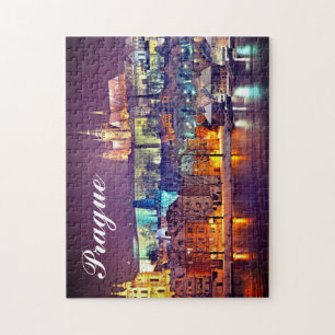 Winterabend in der Tschechischen Republik Prag