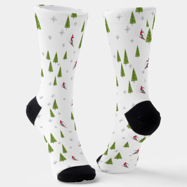 Winterabfahrt Ski Socken (Gewinkelt)