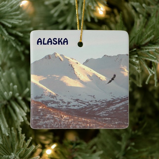 Winteradler Keramikornament (Baum)