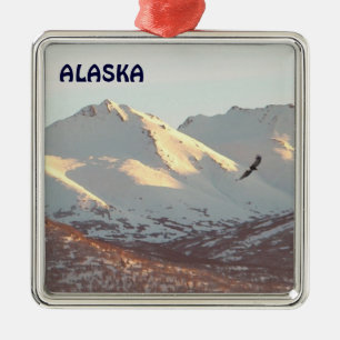 Winteradler Silbernes Ornament