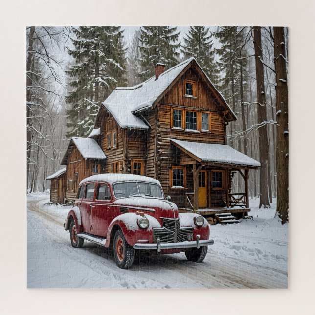 Winterantikes Autopräzzel (Vertikal)