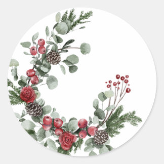 Winteraufkleber Runder Aufkleber