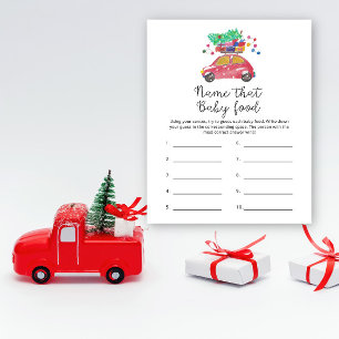 Winterauto - Name das Baby Food-Shower-Spiel
